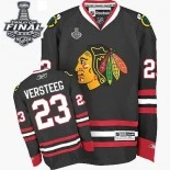 Kids Chicago Blackhawks #23 Kris Versteeg Premier Black With 2015 Stanley Cup Finals Patch Jersey For Sale Sizes kids S-M-L-XL