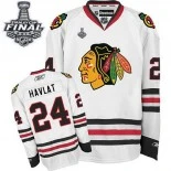 Kids Chicago Blackhawks #24 Martin Havlat Premier Away White With 2015 Stanley Cup Finals Patch Jersey For Sale Sizes kids S-M-L-XL