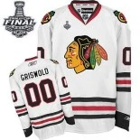 Chicago Blackhawks #00 Away Clark Griswold Authentic White With 2015 Stanley Cup Finals Patch Jersey Sale Size 48/M|50/L|52/XL|54/XXL|56/XXXL