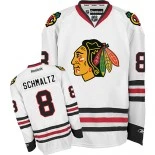 Kid's Nick Schmaltz White Chicago Blackhawks #8 Away Premier Jersey