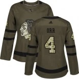 Women's Bobby Orr Green Chicago Blackhawks #4 Salute to Service Adidas Premier Jersey