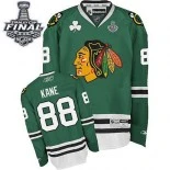 Chicago Blackhawks #88 Youth Patrick Kane Premier Green With 2015 Stanley Cup Finals Patch Jersey Sale Size S/M|L/XL