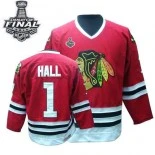 Chicago Blackhawks CCM #1 Throwback Glenn Hall Premier Red With 2015 Stanley Cup Finals Patch Jersey Sale Size 48/M|50/L|52/XL|54/XXL|56/XXXL