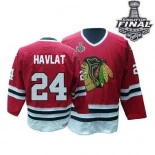 Chicago Blackhawks CCM #24 Throwback Martin Havlat Premier Red With 2015 Stanley Cup Finals Patch Jersey Sale Size 48/M|50/L|52/XL|54/XXL|56/XXXL