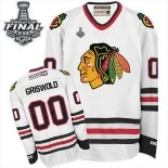 Chicago Blackhawks CCM #00 Throwback Clark Griswold Premier White With 2015 Stanley Cup Finals Patch Jersey Sale Size 48/M|50/L|52/XL|54/XXL|56/XXXL