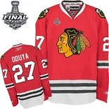 Chicago Blackhawks #27 Home Johnny Oduya Premier Red With 2015 Stanley Cup Finals Patch Jersey Sale Size 48/M|50/L|52/XL|54/XXL|56/XXXL