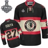 Chicago Blackhawks #27 New Third Johnny Oduya Authentic Black With 2015 Stanley Cup Finals Patch Jersey Sale Size 48/M|50/L|52/XL|54/XXL|56/XXXL