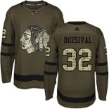 Michal Rozsival Green Chicago Blackhawks #32 Salute to Service Adidas Premier Jersey