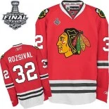 Chicago Blackhawks #32 Home Michal Rozsival Premier Red With 2015 Stanley Cup Finals Patch Jersey Sale Size 48/M|50/L|52/XL|54/XXL|56/XXXL