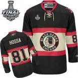 Chicago Blackhawks #81 New Third Womens Marian Hossa Premier Black With 2015 Stanley Cup Finals Patch Jersey Sale Size S|M|L|XL|XXL
