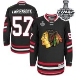 Chicago Blackhawks #57 2014 Stadium Series Trevor Van Riemsdyk Premier Black With 2015 Stanley Cup Finals Patch Jersey Sale Size 48/M|50/L|52/XL|54/XXL|56/XXXL