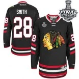 Chicago Blackhawks #28 2014 Stadium Series Ben Smith Premier Black With 2015 Stanley Cup Finals Patch Jersey Sale Size 48/M|50/L|52/XL|54/XXL|56/XXXL