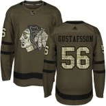 Erik Gustafsson Green Chicago Blackhawks #56 Salute to Service Adidas Premier Jersey