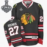 Chicago Blackhawks #27 Youth Johnny Oduya Premier Black With 2015 Stanley Cup Finals Patch Jersey Sale Size S/M|L/XL