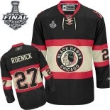 Chicago Blackhawks #27 New Third Youth Johnny Oduya Authentic Black With 2015 Stanley Cup Finals Patch Jersey Sale Size S/M|L/XL
