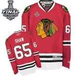 Chicago Blackhawks #65 Home Youth Andrew Shaw Authentic Red With 2015 Stanley Cup Finals Patch Jersey Sale Size S/M|L/XL