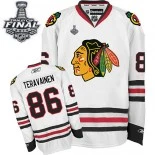 Chicago Blackhawks #86 Away Teuvo Teravainen Authentic White With 2015 Stanley Cup Finals Patch Jersey Sale Size 48/M|50/L|52/XL|54/XXL|56/XXXL