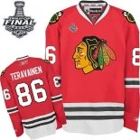 Chicago Blackhawks #86 Home Youth Teuvo Teravainen Authentic Red With 2015 Stanley Cup Finals Patch Jersey Sale Size S/M|L/XL