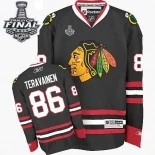 Chicago Blackhawks #86 Youth Teuvo Teravainen Authentic Black With 2015 Stanley Cup Finals Patch Jersey Sale Size S/M|L/XL