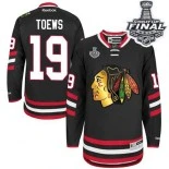 Chicago Blackhawks #19 2014 Stadium Series Youth Jonathan Toews Premier Black With 2015 Stanley Cup Finals Patch Jersey Sale Size S/M|L/XL