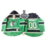 Chicago Blackhawks Old Time Hockey #00 St. Patrick's Day McNary Lace Hoodie Clark Griswold Premier Green With 2015 Stanley Cup Finals Patch Jersey Sale Size 48/M|50/L|52/XL|54/XXL|56/XXXL