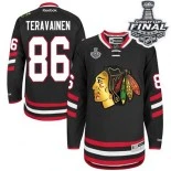 Chicago Blackhawks #86 2014 Stadium Series Youth Teuvo Teravainen Premier Black With 2015 Stanley Cup Finals Patch Jersey Sale Size S/M|L/XL
