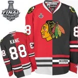 Chicago Blackhawks #88 Split Fashion Patrick Kane Premier Red Black With 2015 Stanley Cup Finals Patch Jersey Sale Size 48/M|50/L|52/XL|54/XXL|56/XXXL
