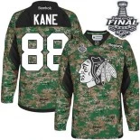 Chicago Blackhawks #88 Veterans Day Practice Youth Patrick Kane Authentic Camo With 2015 Stanley Cup Finals Patch Jersey Sale Size S/M|L/XL