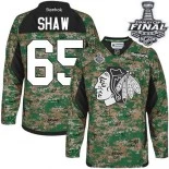 Chicago Blackhawks #65 Veterans Day Practice Youth Andrew Shaw Premier Camo With 2015 Stanley Cup Finals Patch Jersey Sale Size S/M|L/XL