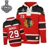 Chicago Blackhawks Old Time Hockey #29 Sawyer Hooded Sweatshirt Bryan Bickell Premier Red With 2015 Stanley Cup Finals Patch Jersey Sale Size 48/M|50/L|52/XL|54/XXL|56/XXXL