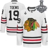 Chicago Blackhawks #19 2015 Winter Classic Youth Jonathan Toews Authentic White With 2015 Stanley Cup Finals Patch Jersey Sale Size S/M|L/XL