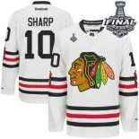 Chicago Blackhawks #10 2015 Winter Classic Womens Patrick Sharp Authentic White With 2015 Stanley Cup Finals Patch Jersey Sale Size S|M|L|XL|XXL