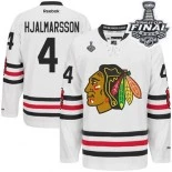 Chicago Blackhawks #4 2015 Winter Classic Niklas Hjalmarsson Premier White With 2015 Stanley Cup Finals Patch Jersey Sale Size 48/M|50/L|52/XL|54/XXL|56/XXXL