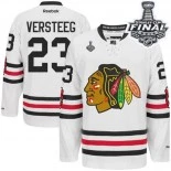 Kids Chicago Blackhawks #23 Kris Versteeg Authentic White Winter Classic With 2015 Stanley Cup Finals Patch Jersey For Sale Sizes kids S-M-L-XL