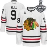 Chicago Blackhawks #9 2015 Winter Classic Bobby Hull Premier White With 2015 Stanley Cup Finals Patch Jersey Sale Size 48/M|50/L|52/XL|54/XXL|56/XXXL