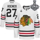 Chicago Blackhawks #27 2015 Winter Classic Jeremy Roenick Authentic White With 2015 Stanley Cup Finals Patch Jersey Sale Size 48/M|50/L|52/XL|54/XXL|56/XXXL