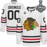 Kids Chicago Blackhawks #00 Clark Griswold Premier White Winter Classic With 2015 Stanley Cup Finals Patch Jersey For Sale Sizes kids S-M-L-XL