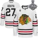 Chicago Blackhawks #27 2015 Winter Classic Youth Johnny Oduya Premier White With 2015 Stanley Cup Finals Patch Jersey Sale Size S/M|L/XL