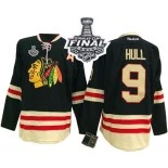Chicago Blackhawks #9 2015 Winter Classic Bobby Hull Premier Black With 2015 Stanley Cup Finals Patch Jersey Sale Size 48/M|50/L|52/XL|54/XXL|56/XXXL