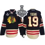Chicago Blackhawks #19 2015 Winter Classic Jonathan Toews Authentic Black With 2015 Stanley Cup Finals Patch Jersey Sale Size 48/M|50/L|52/XL|54/XXL|56/XXXL