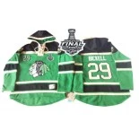 Chicago Blackhawks Old Time Hockey #29 St. Patrick's Day McNary Lace Hoodie Bryan Bickell Premier Green With 2015 Stanley Cup Finals Patch Jersey Sale Size 48/M|50/L|52/XL|54/XXL|56/XXXL