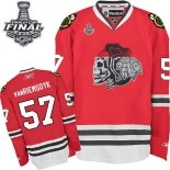Chicago Blackhawks #57 White Skull Trevor Van Riemsdyk Premier Red With 2015 Stanley Cup Finals Patch Jersey Sale Size 48/M|50/L|52/XL|54/XXL|56/XXXL