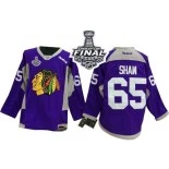 Chicago Blackhawks #65 Practice Andrew Shaw Premier Purple With 2015 Stanley Cup Finals Patch Jersey Sale Size 48/M|50/L|52/XL|54/XXL|56/XXXL