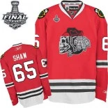 Chicago Blackhawks #65 White Skull Andrew Shaw Authentic Red With 2015 Stanley Cup Finals Patch Jersey Sale Size 48/M|50/L|52/XL|54/XXL|56/XXXL
