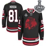 Chicago Blackhawks #81 Red Skull 2014 Stadium Series Marian Hossa Premier Black With 2015 Stanley Cup Finals Patch Jersey Sale Size 48/M|50/L|52/XL|54/XXL|56/XXXL