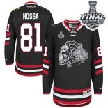Chicago Blackhawks #81 White Skull 2014 Stadium Series Marian Hossa Premier Black With 2015 Stanley Cup Finals Patch Jersey Sale Size 48/M|50/L|52/XL|54/XXL|56/XXXL