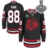 Chicago Blackhawks #88 Red Skull 2014 Stadium Series Patrick Kane Premier Black With 2015 Stanley Cup Finals Patch Jersey Sale Size 48/M|50/L|52/XL|54/XXL|56/XXXL