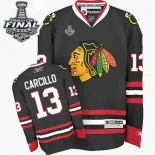 Kids Chicago Blackhawks #13 Daniel Carcillo Premier Black With 2015 Stanley Cup Finals Patch Jersey For Sale Sizes kids S-M-L-XL