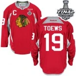 Chicago Blackhawks #19 Practice Jonathan Toews Authentic Red With 2015 Stanley Cup Finals Patch Jersey Sale Size 48/M|50/L|52/XL|54/XXL|56/XXXL