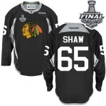 Chicago Blackhawks #65 Practice Andrew Shaw Authentic Black With 2015 Stanley Cup Finals Patch Jersey Sale Size 48/M|50/L|52/XL|54/XXL|56/XXXL